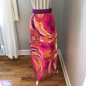 Vintage hippie boho handmade skirt psychedelic
